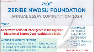 Zeribe Nwosu Foundation (ZNF) Annual Essay Competition