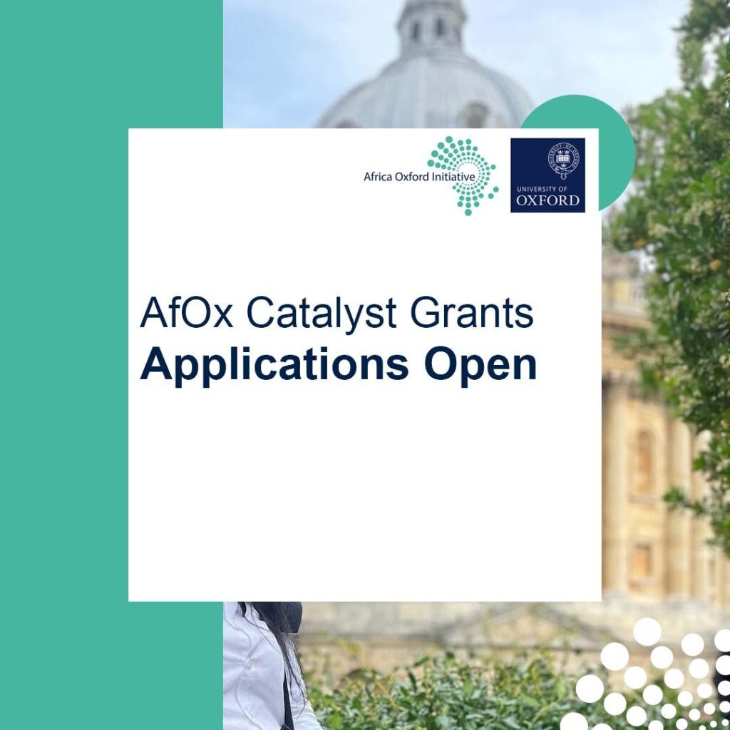 2024 AfOx Catalyst Grants For African and University Of Oxford Researchers.